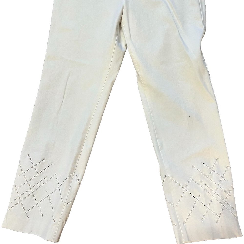 Slim Ankle White White House Black Market Pant